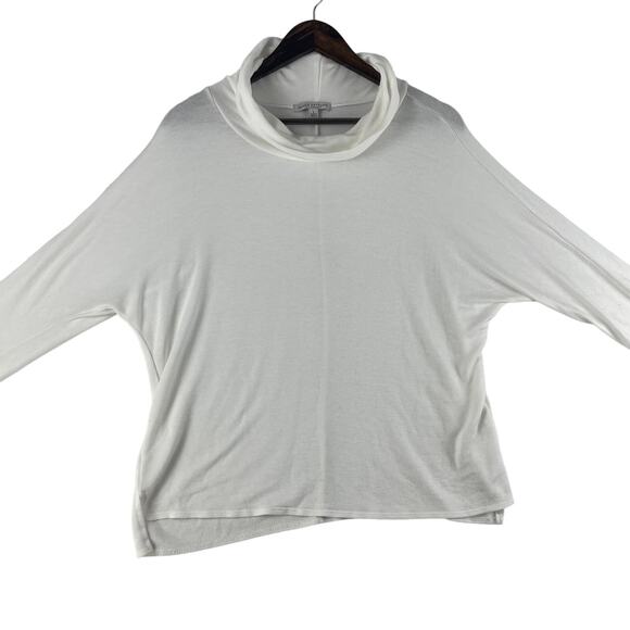 Green Envelope Tops - Green Envelope Women's White Cowl Neck Dolman Sleeve Large Top